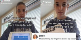 Il dipendente di Frozen Yogurt dice "Neanche a me la mancia" in Viral TikTok
