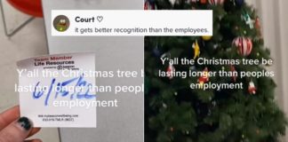 TikToker afferma che l'albero di Natale di destinazione dura più a lungo di alcuni lavoratori, scatenando il dibattito
