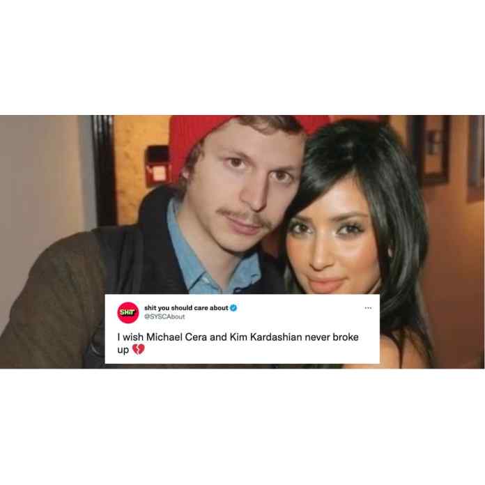 TikTok-Benutzer können nicht aufhören, über die angebliche Trennung von Kim Kardashian und Michael Cera zu sprechen
