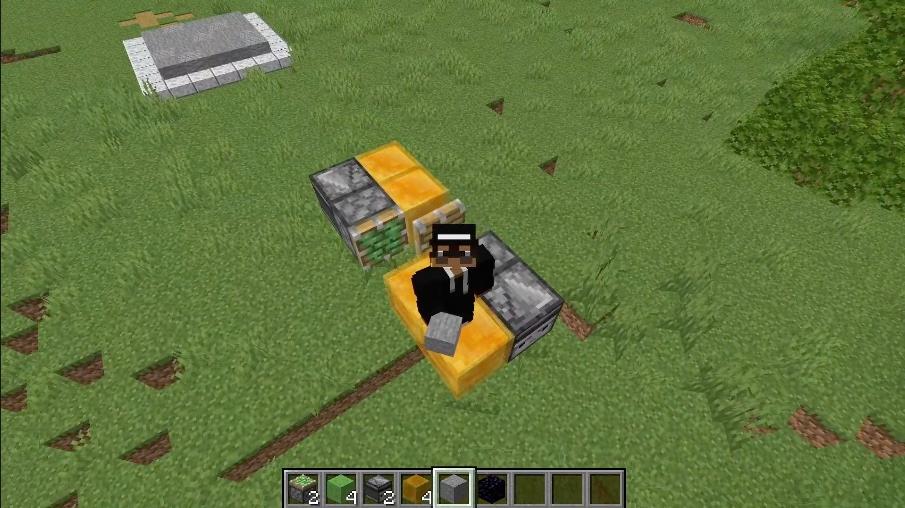 Uma máquina voadora é uma maneira de ser criativo em 'Minecraft'
