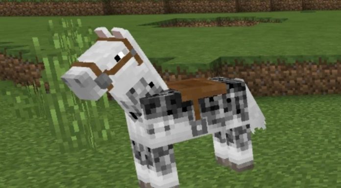 Använd en sadel för att rida vissa djur i "Minecraft"
