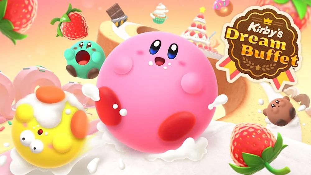 Kirby fica mais redondo que o normal em 'Kirby's Dream Buffet'
