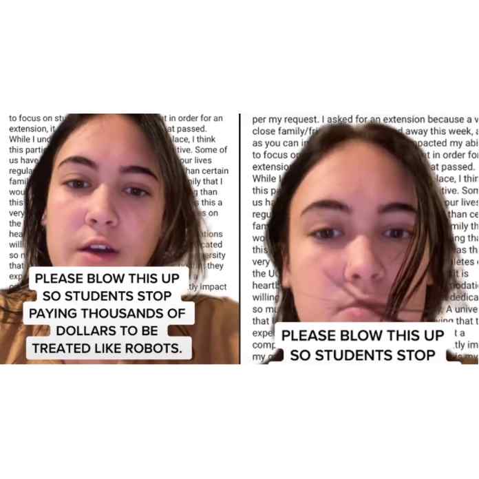 Studerendes ven dør, professor afslår stadig anmodning om eksamensforlængelse i viral TikTok
