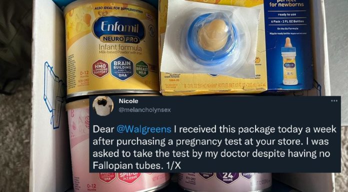 妇女在购买验孕棒后抨击配方公司向她发送免费样品
