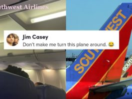 西南飞行员威胁地面飞机，除非乘客停止空投色情照片
