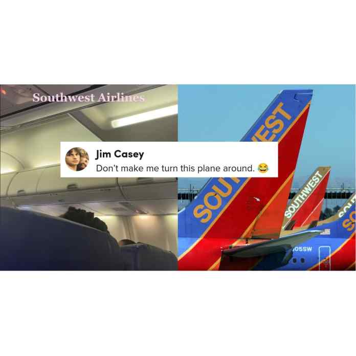 西南飞行员威胁地面飞机，除非乘客停止空投色情照片
