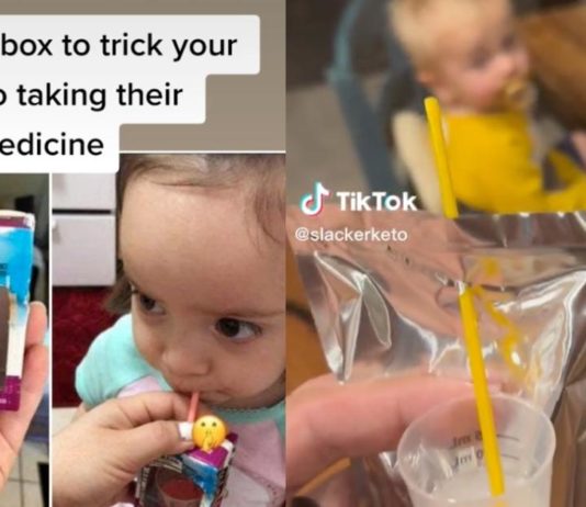 Denne simple juiceboks-hack får dit barn til nemt at tage deres medicin
