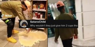 Un client de Starbucks verse du café sur le sol par dépit après avoir été "forcé" d'acheter une boisson
