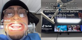 Un dentiste mexicain regarde une vidéo de tutoriel avant de réparer la dent du patient dans Viral TikTok
