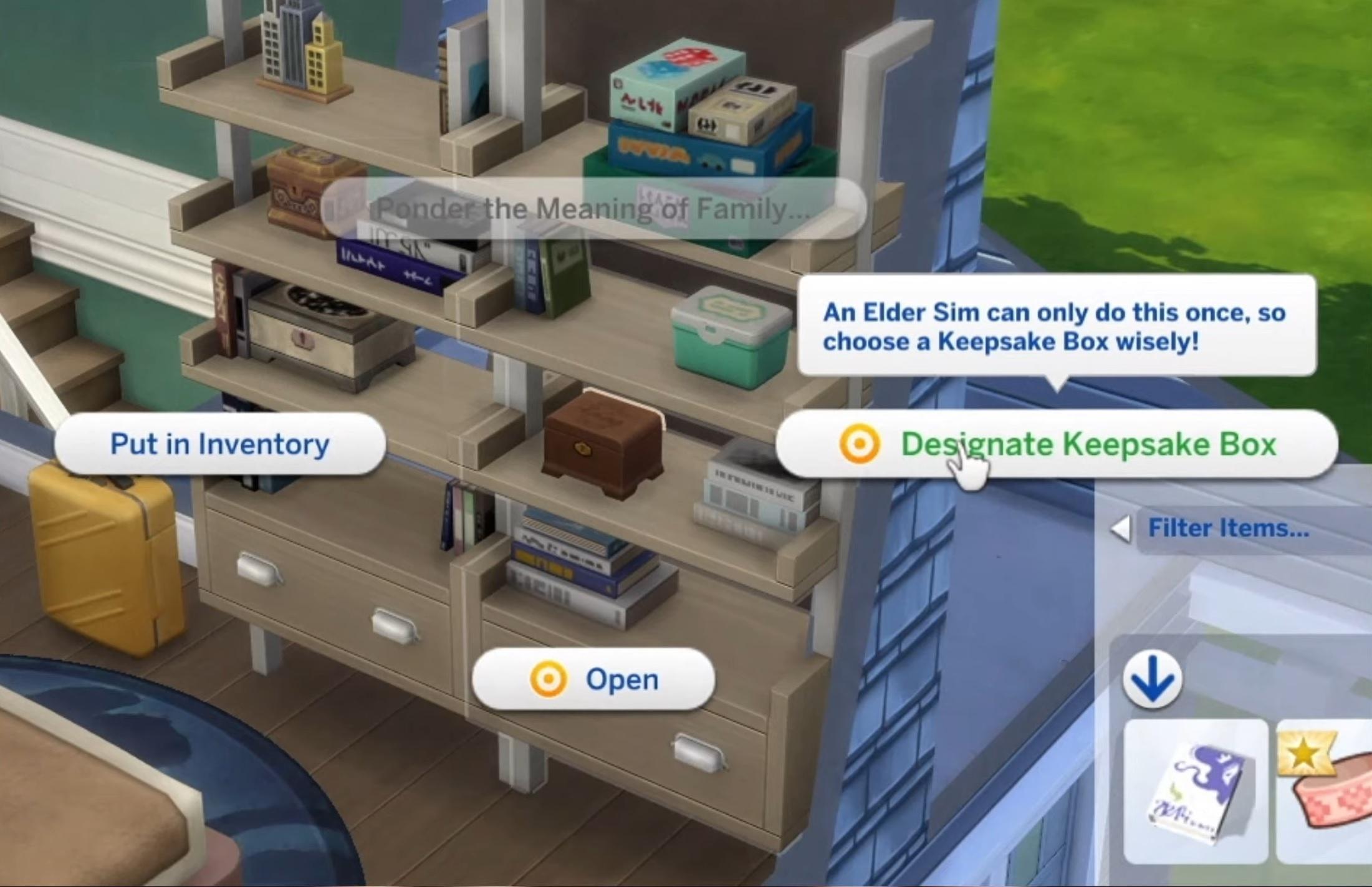 La scatola dei ricordi di The Sims 4