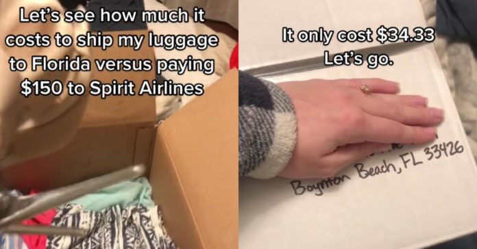 Une femme expédie des bagages en Floride au lieu de payer 150 $ pour les frais de bagages de Spirit Airlines
