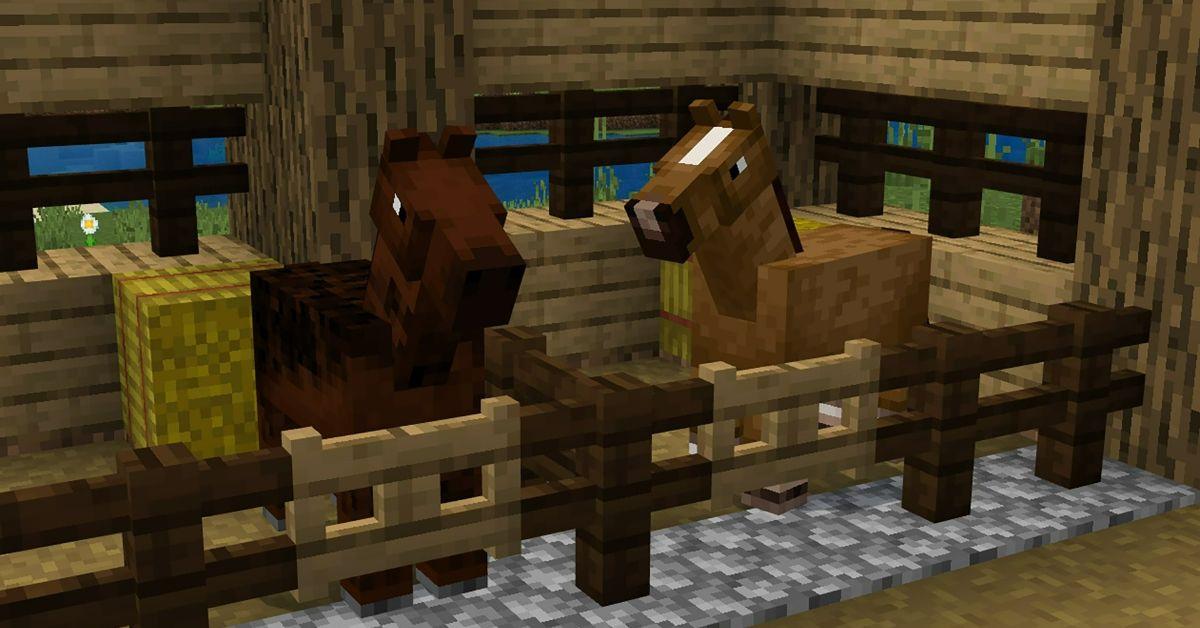 Allevamento stabile di cavalli Minecraft