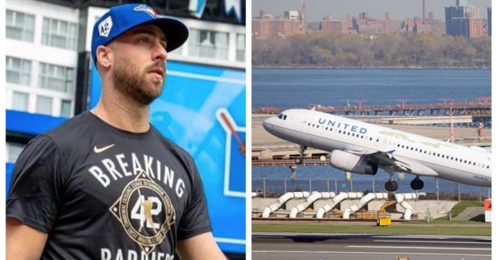 MLB's Anthony Bass siger, at stewardessen fik sin gravide kone til at rense deres barns popcorn-rod fra gulvet
