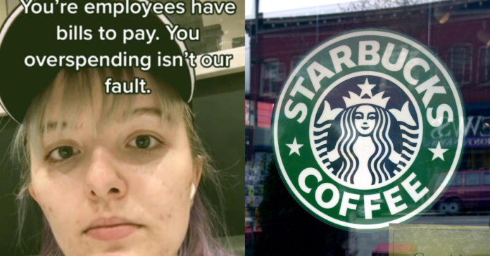 L'impiegato di Starbucks si scaglia contro l'azienda per "Spesa eccessiva" Dopo che le hanno tagliato le ore - "Abbiamo bollette da pagare"
