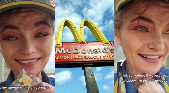 McDonald's Worker får Unicorn Pin for at gøre et godt stykke arbejde, andre siger, det burde have været en forhøjelse
