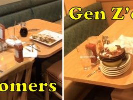 Il server mostra come i boomer contro la generazione Z lasciano i tavoli nei ristoranti, accende il dibattito
