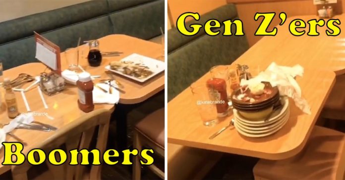 Il server mostra come i boomer contro la generazione Z lasciano i tavoli nei ristoranti, accende il dibattito
