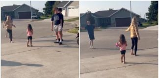 在孩子们的情侣诅咒 "让篮球滚入街头" - 社交媒体被激怒了
