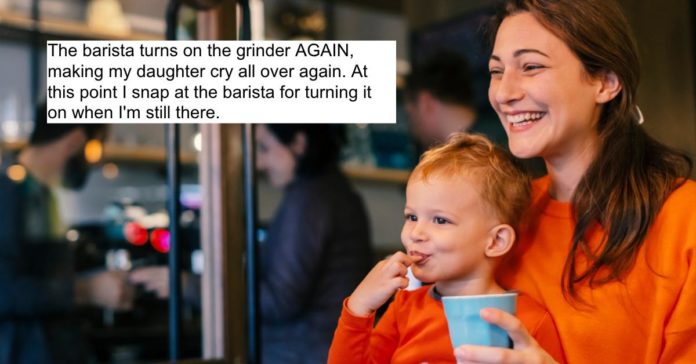 Nuova mamma "Scatta" al barista dopo che la macchina del caffè ha svegliato il suo bambino, viene arrostito online

