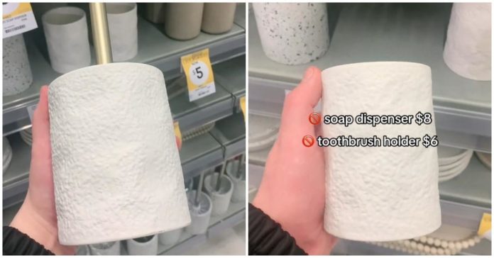 Kmart Shopper Roasts Badrumsset som ser ut "Vått toalettpapper" - men vissa människor är inte roade
