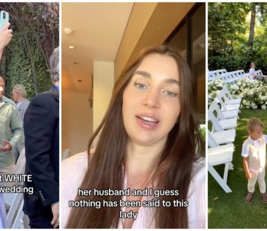 Internettet skammer denne kvinde for at have en hvid kjole på til en andens bryllup
