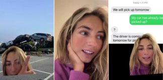 "Eu me encontrei com um cara aleatório em um estacionamento": Lady teme que o caminhão errado pegou seu carro
