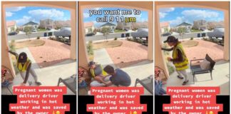 Folk tror att den här videon om en gravid förlossningsförare som svimmar i värmen är falsk
