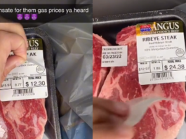 Homem se grava trocando etiquetas de preço por bife para evitar "Sendo enganado"desencadeia debate
