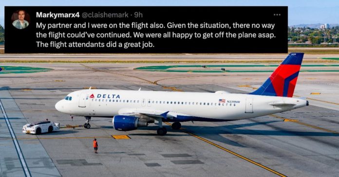 델타 항공편은 기내 설사로 인해 애틀랜타로 강제로 돌아가야 했습니다. 정말 낭비입니다!
