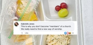 "Die Kirche liebt dich nicht" — Frau zeigt trauriges Essen, das bei der Beerdigung ihrer Tante serviert wird
