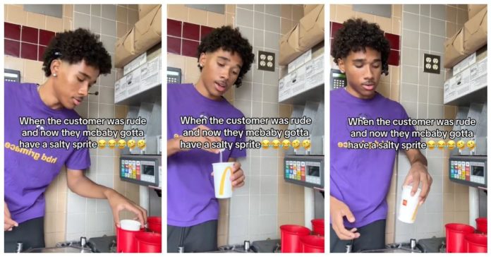 Um funcionário do McDonald's se vinga perfeitamente de clientes rudes e a Internet o celebra
