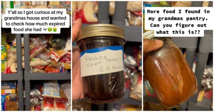 "Dessa är päron från 1999" — Kvinna hittar utgången mat i sin mormors skafferi
