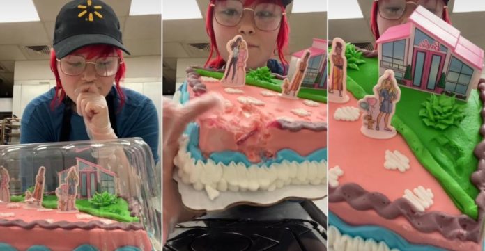 "그들은 촛불과 모든 것에 불을 붙였습니다" — Walmart Baker는 여성이 디스플레이 케이크를 구입했다고 말합니다.
