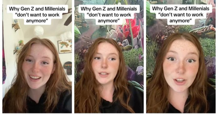 Una giovane donna spiega perché la sua generazione non vuole più lavorare, ma potresti rimanere sorpreso
