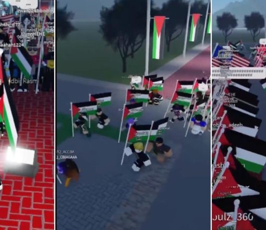 I giocatori di Roblox mostrano solidarietà con la Palestina con marce in-game
