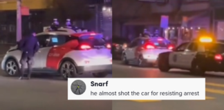 I poliziotti hanno fermato un'auto senza conducente e la loro reazione sbalordita ha fatto ridere la gente
