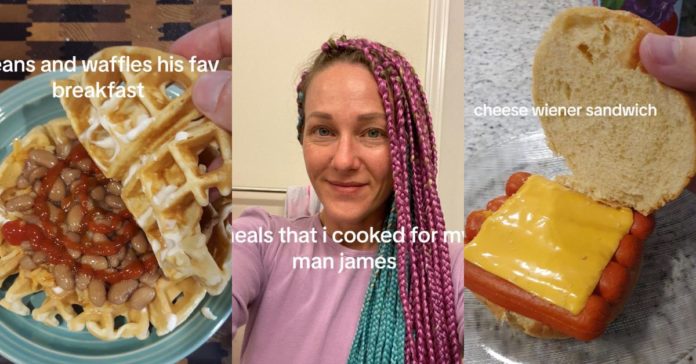 Kvinna skryter om "Äcklig" Måltider som hon lagar för sin man och Internets samlande munkavle
