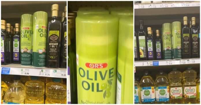 "Ucciderete qualcuno ”- Kroger Shopper trova la lacca per capelli nel corridoio dell'olio d'oliva
