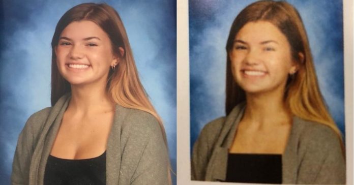 Photoshops delle foto dell'annuario delle ragazze delle scuole superiori per renderle di più "Modesto"Dibattito sulle scintille
