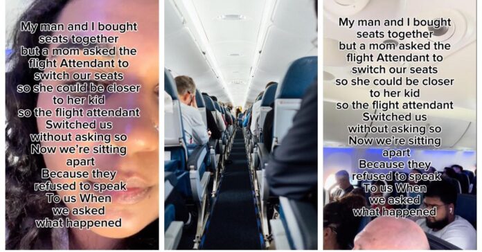 En flygvärdinna separerade ett par så att en familj kunde sitta tillsammans - vem har fel?
