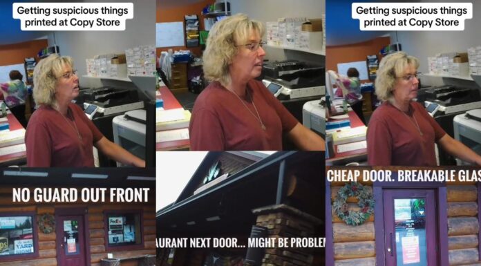 Mand pranker kopibutiksarbejdere ved at bede dem om at udskrive mistænkelige papirer
