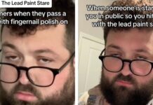 "Jag skulle bara titta tillbaka in i deras ögon" - Boomer Lead Paint Stare är en trend på nätet
