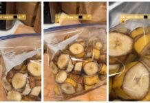 Frau bittet Ehemann, Bananen für Smoothies zu hacken – er lässt die Schale dran
