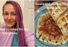 Une femme se vante "Dégoûtant" Les repas qu'elle prépare pour son homme et les haut-le-cœur collectifs sur Internet
